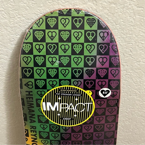 The Heart Supply Heimana Reynolds Trinity Tie Dye Impact LT Skateboard Deck 8.5” - Picture 2 of 10